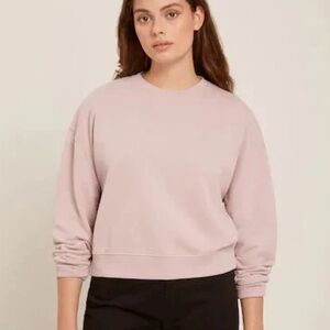 Frank And Oak Light Pink Sweater Crew Pullover Small